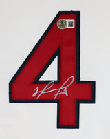 Red Sox David Ortiz Signed White 2004 WS Logo Mitchell & Ness CC Jersey BAS Wit