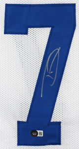 Trevon Diggs Authentic Signed White Pro Style Framed Jersey BAS Witnessed