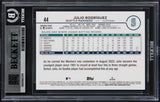 Mariners Julio Rodriguez Signed 2024 Topps #44 Card Auto Grade 10! BAS Slabbed