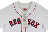 Red Sox David Ortiz Signed White 2004 WS Logo Mitchell & Ness CC Jersey BAS Wit