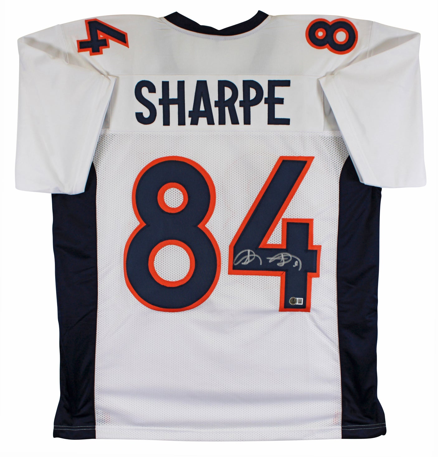 Shannon Sharpe Authentic Signed White Pro Style Jersey BAS Witnessed