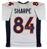 Shannon Sharpe Authentic Signed White Pro Style Jersey BAS Witnessed