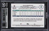 Mariners Julio Rodriguez Signed 2024 Topps Factory Set #44 Card Auto 10 BAS Slab