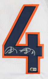 Shannon Sharpe Authentic Signed White Pro Style Jersey BAS Witnessed