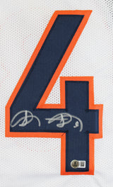 Shannon Sharpe Authentic Signed White Pro Style Jersey BAS Witnessed