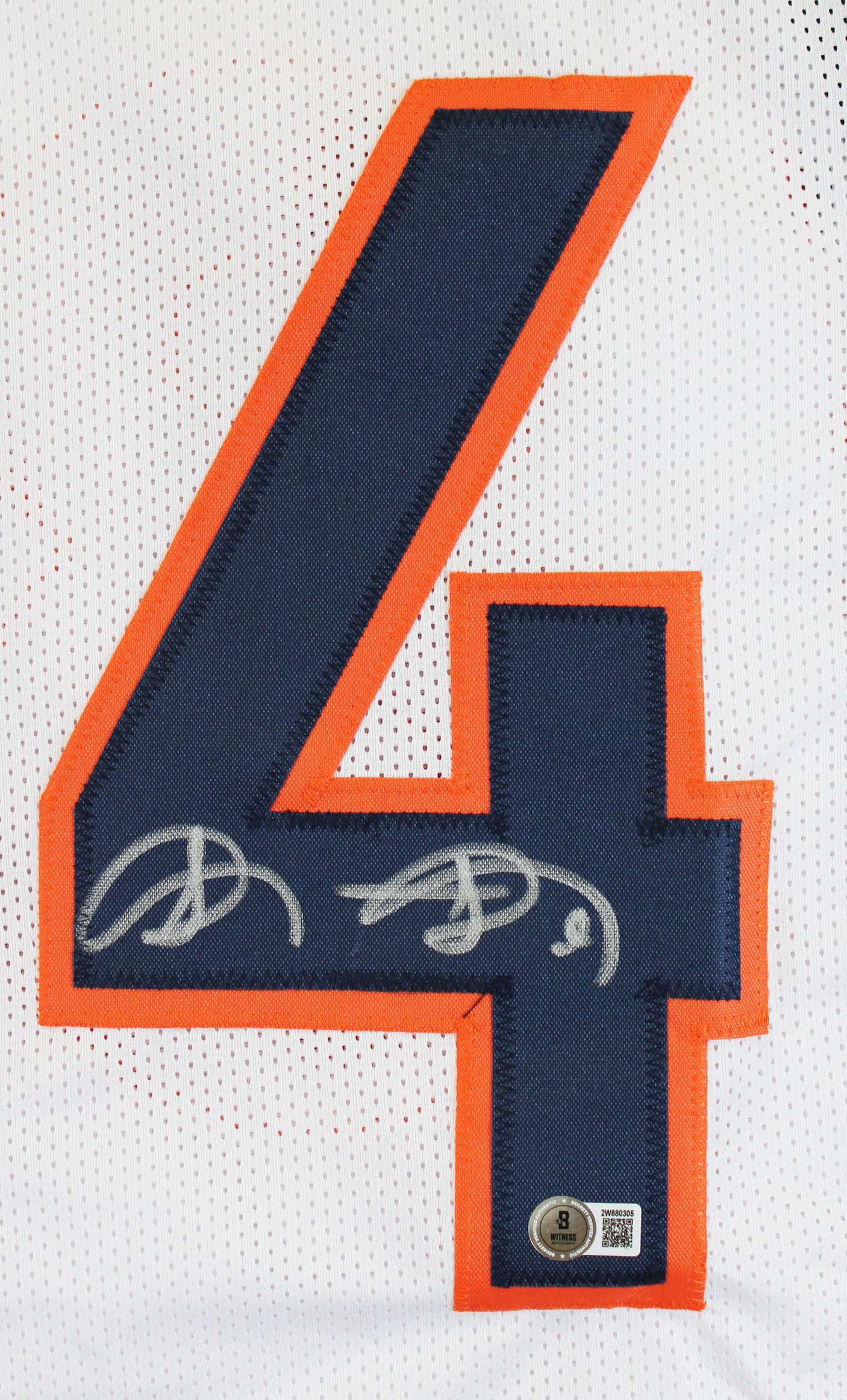 Shannon Sharpe Authentic Signed White Pro Style Framed Jersey BAS Witnessed