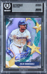 Mariners Julio Rodriguez Signed 2025 Topps #SMLB5 Card Auto GM 10! BAS Slabbed