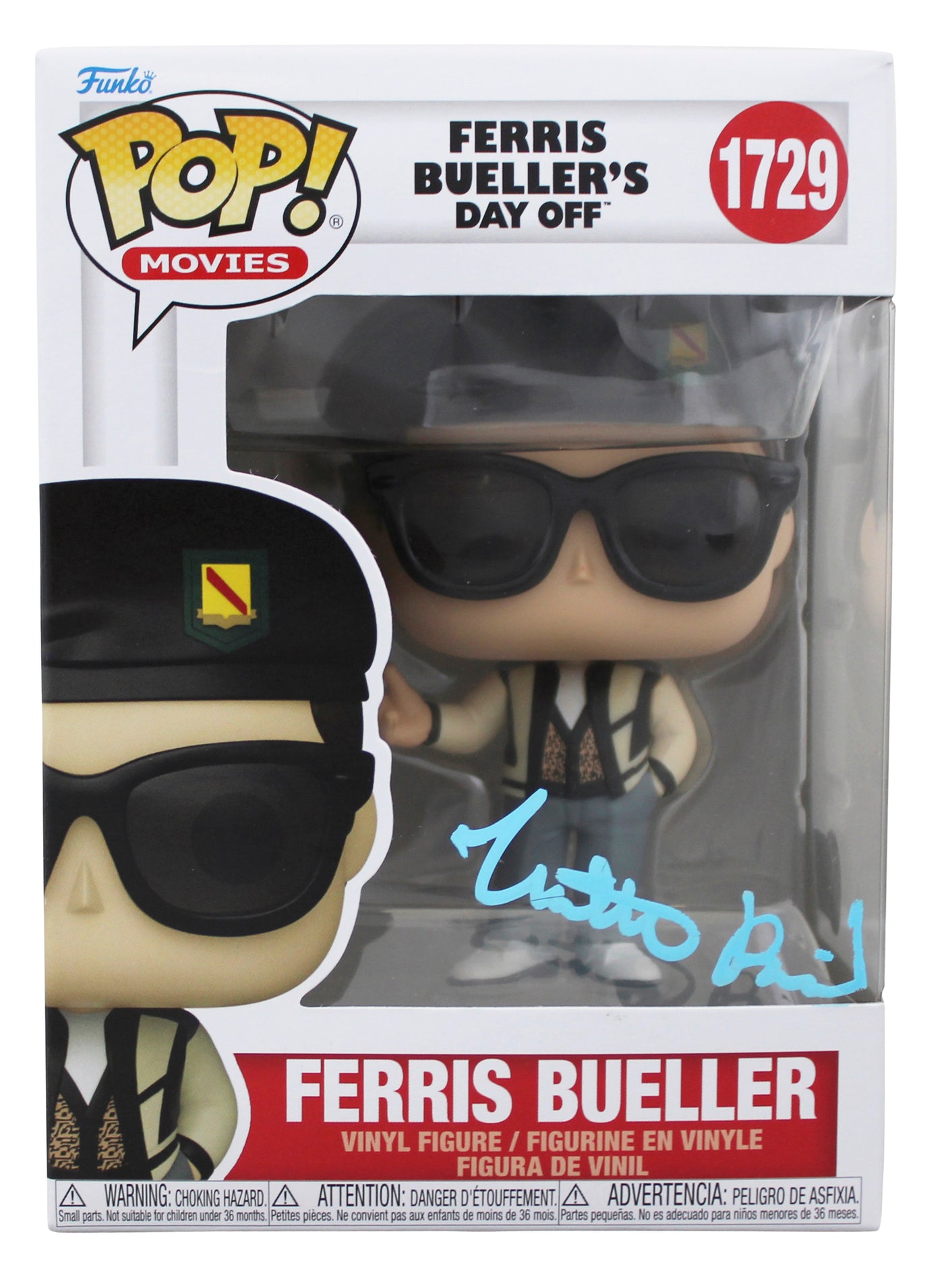 Matthew Broderick Signed Ferris Bueller #1729 Funko Pop Figure BAS #BR24542