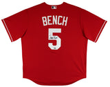Reds Johnny Bench Authentic Signed Red Majestic Jersey Autographed Fanatics