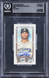 Mariners Julio Rodriguez Signed 2025 Topps A&G Mini #70 Card Auto 10! BAS Slab