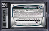 Mariners Julio Rodriguez Signed 2023 Bowman Chrome #81 Card Auto 10! BAS Slabbed