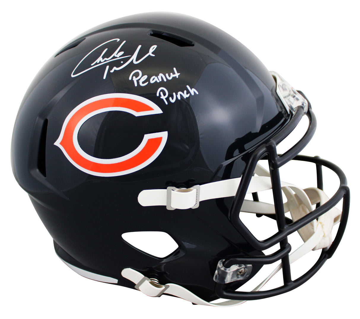 Bears Charles Tillman "Peanut Punch" Signed Full Size Speed Rep Helmet JSA Wit