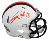 Browns Quinshon Judkins Signed 2023 On-Field Alt Speed Mini Helmet BAS Witnessed