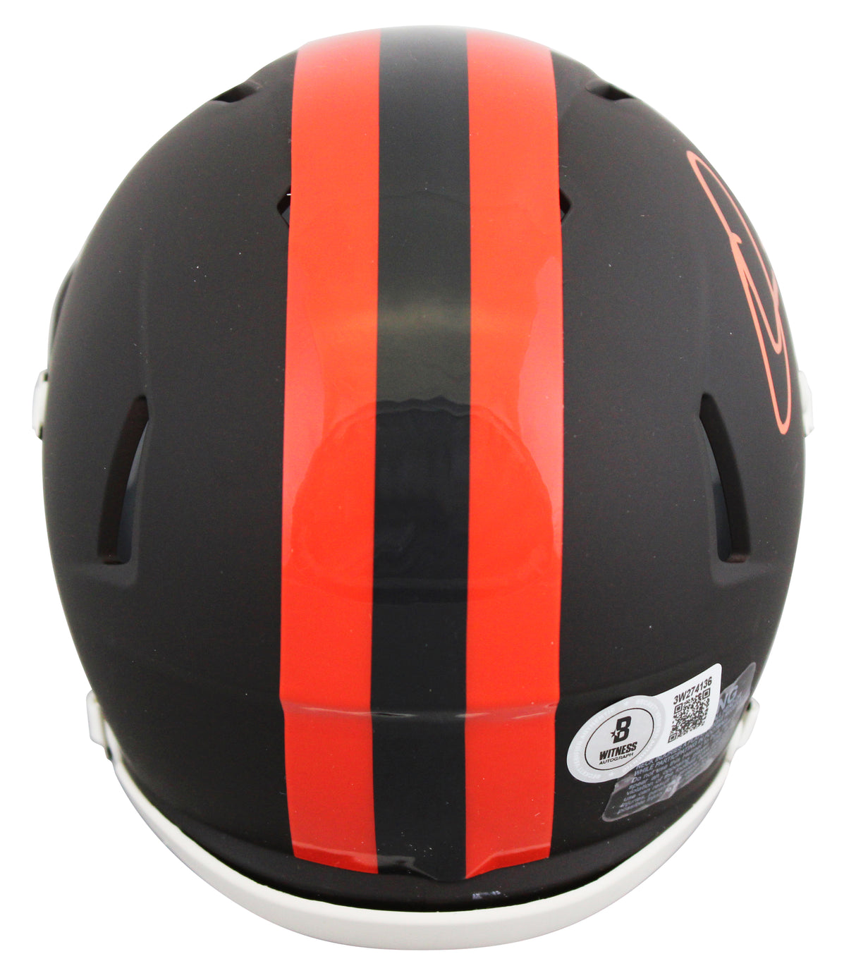 Browns Quinshon Judkins Signed 2025 On-Field Alt Speed Mini Helmet BAS Witnessed