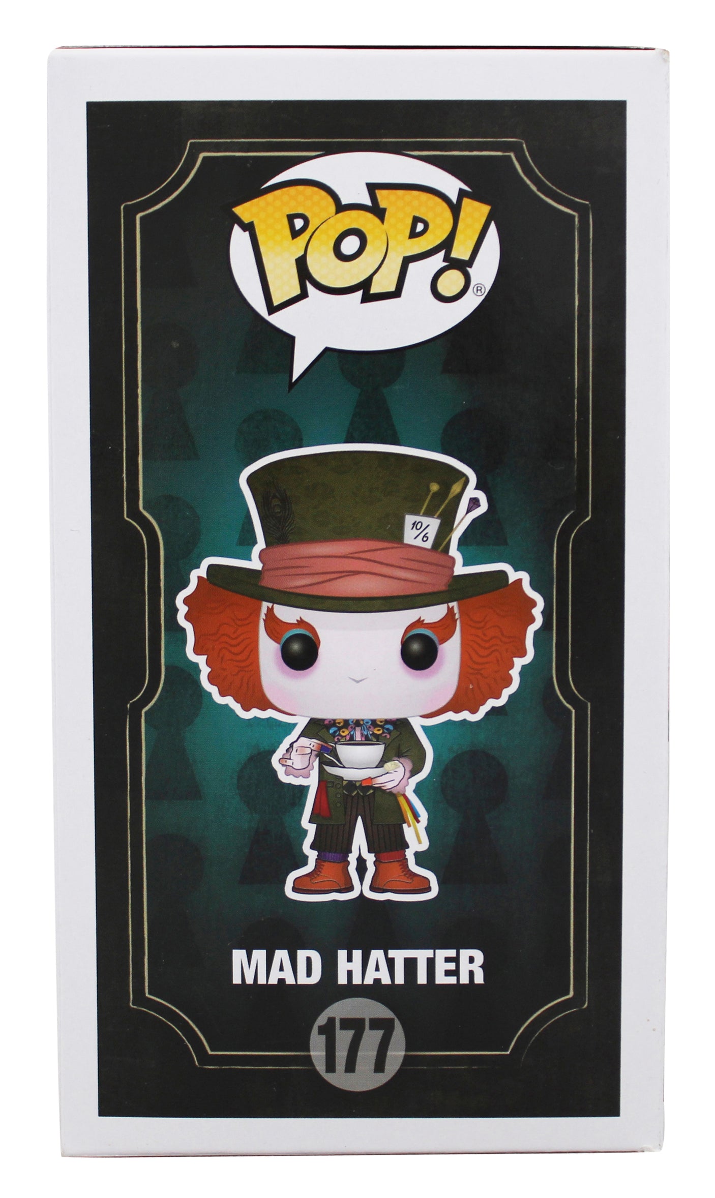 Johnny Depp Alice in Wonderland Signed Mad Hatter #177 Funko Pop Figure BAS