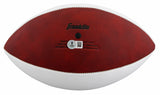Bengals Boomer Esiason Signed Franklin White Panel Logo Football BAS Witnessed
