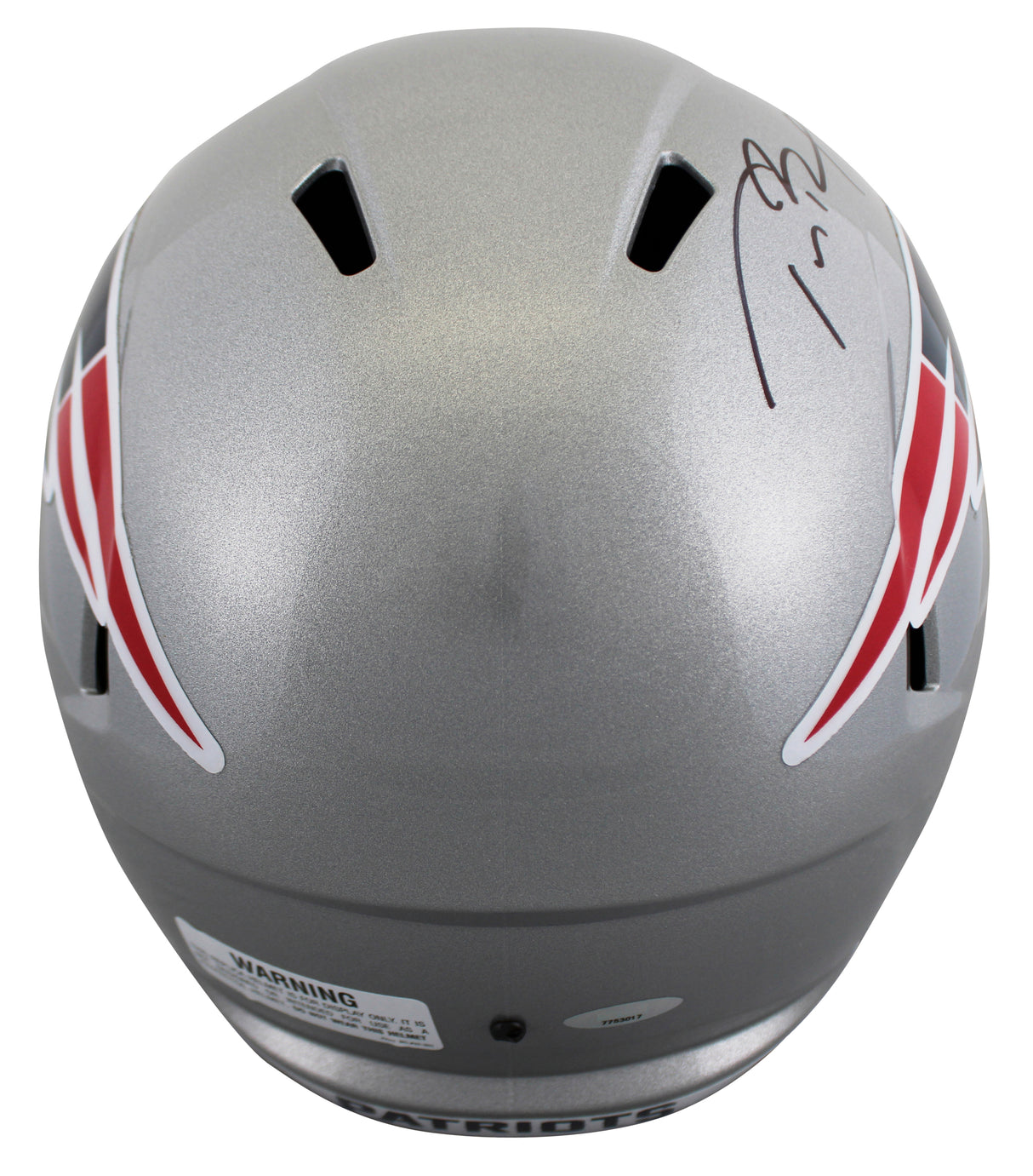 Patriots Tom Brady Authentic Signed Riddell Full Size Speed Rep Helmet Tri Star
