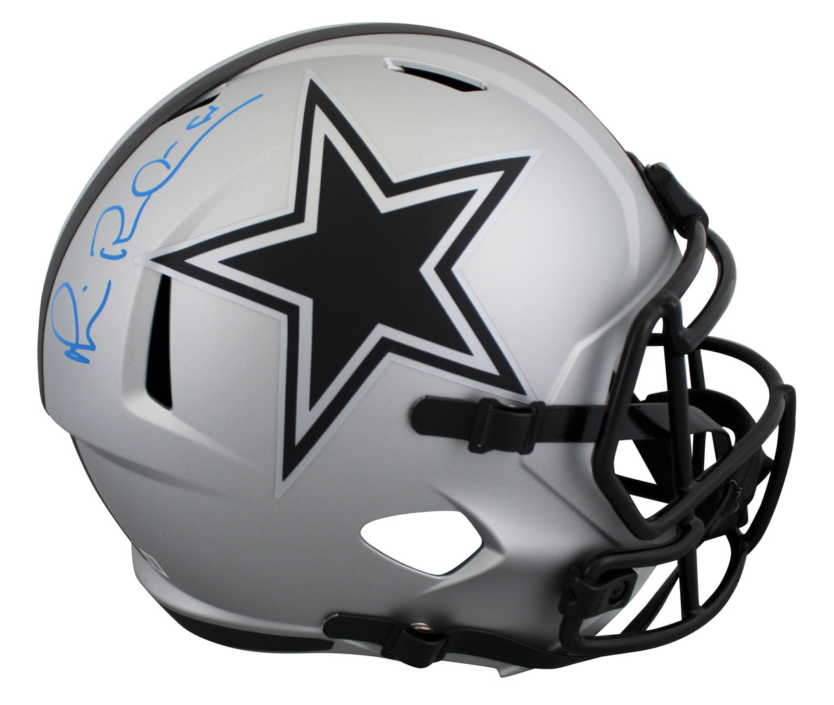 Cowboys Michael Irvin Signed Rave Full Size Speed Rep Helmet W/ Case BAS Witness