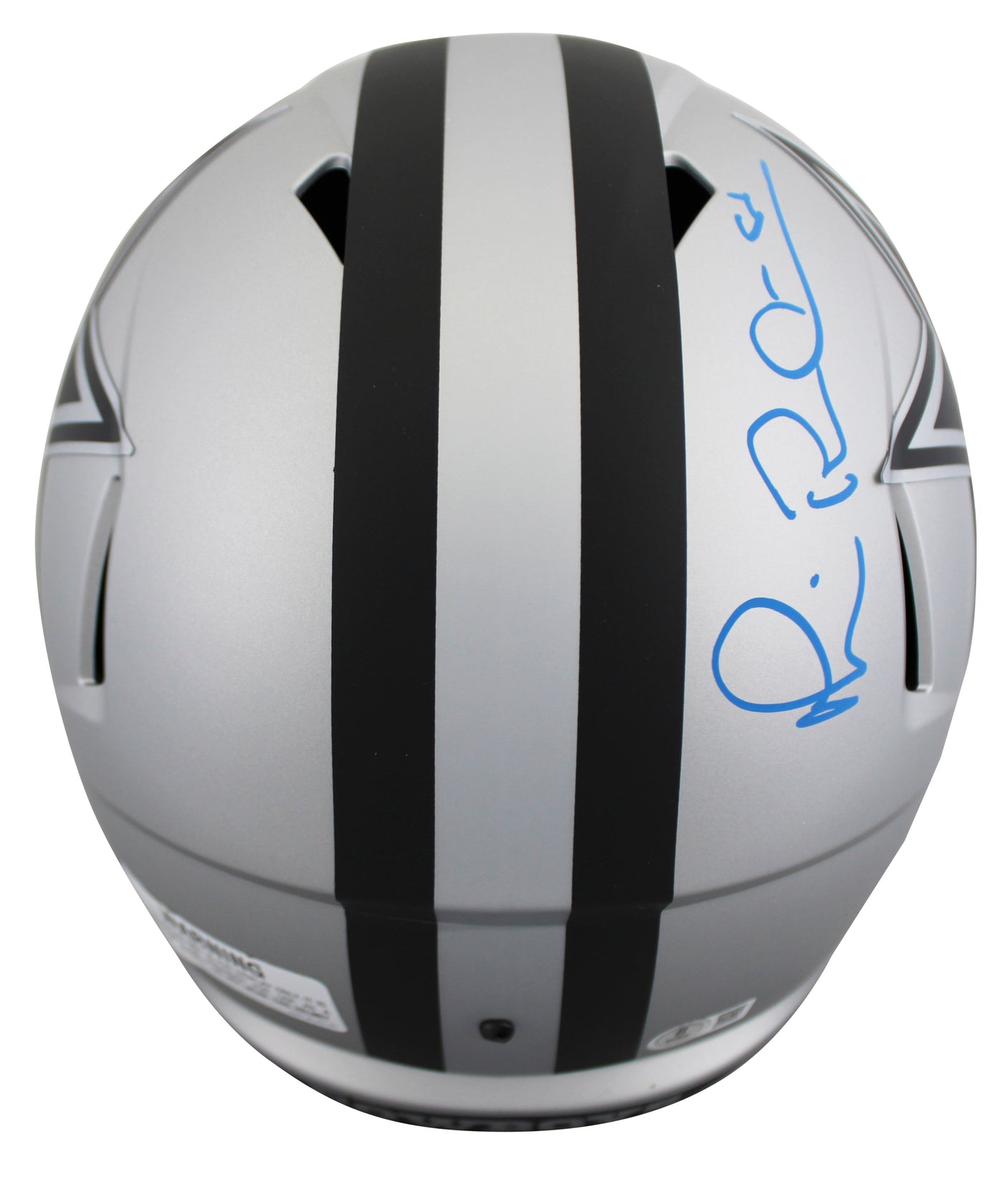 Cowboys Michael Irvin Signed Rave Full Size Speed Rep Helmet W/ Case BAS Witness