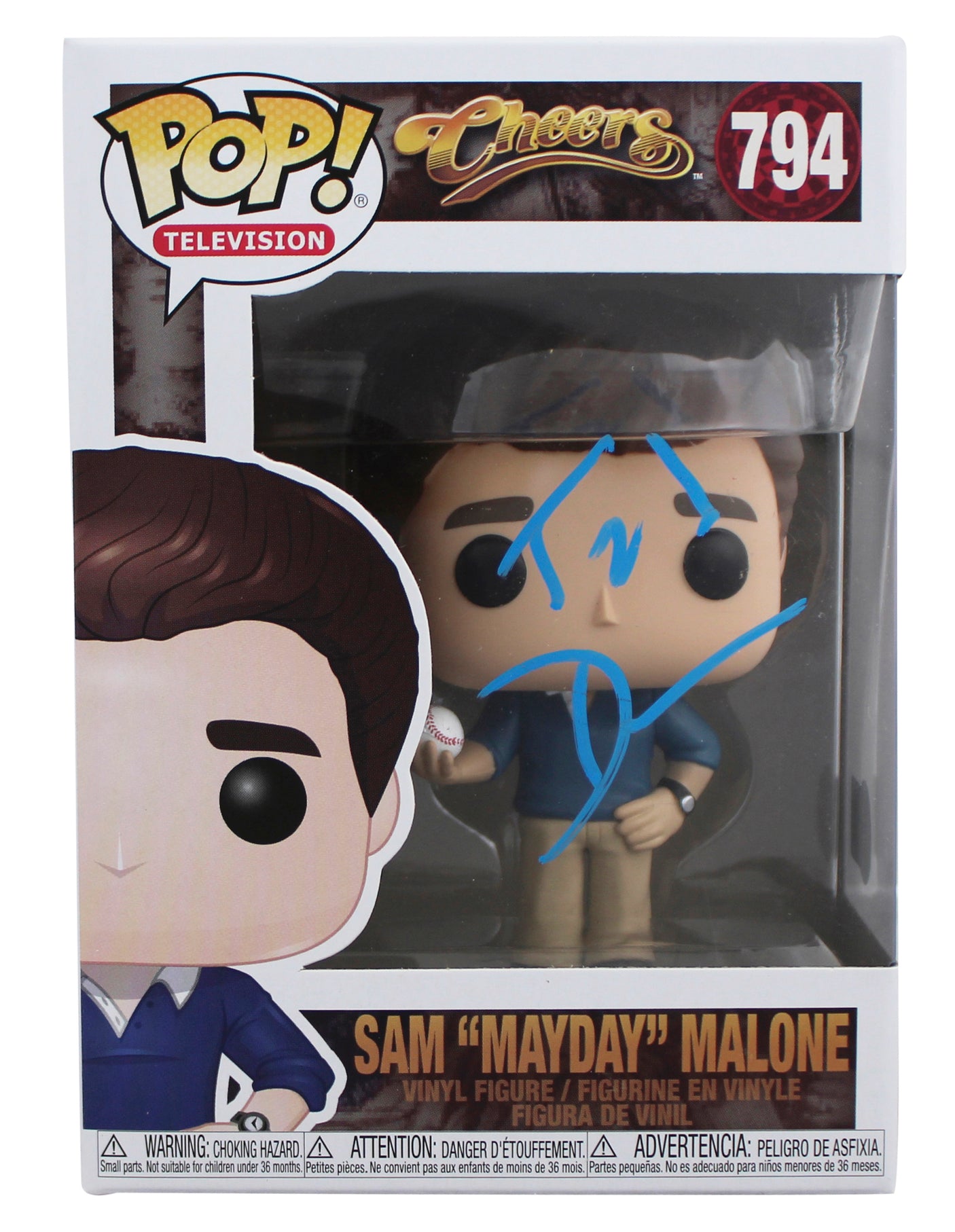 Ted Danson Cheers Signed Sam "Mayday" Malone #794 Funko Pop Figure BAS #BT65369