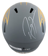 Ravens Ray Lewis Authentic Signed Slate Full Size Speed Rep Helmet BAS Witnessed