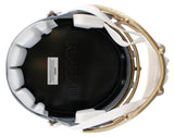 Ravens Ray Lewis Signed Slate Full Size Speed Rep Helmet W/ Case BAS Witnessed