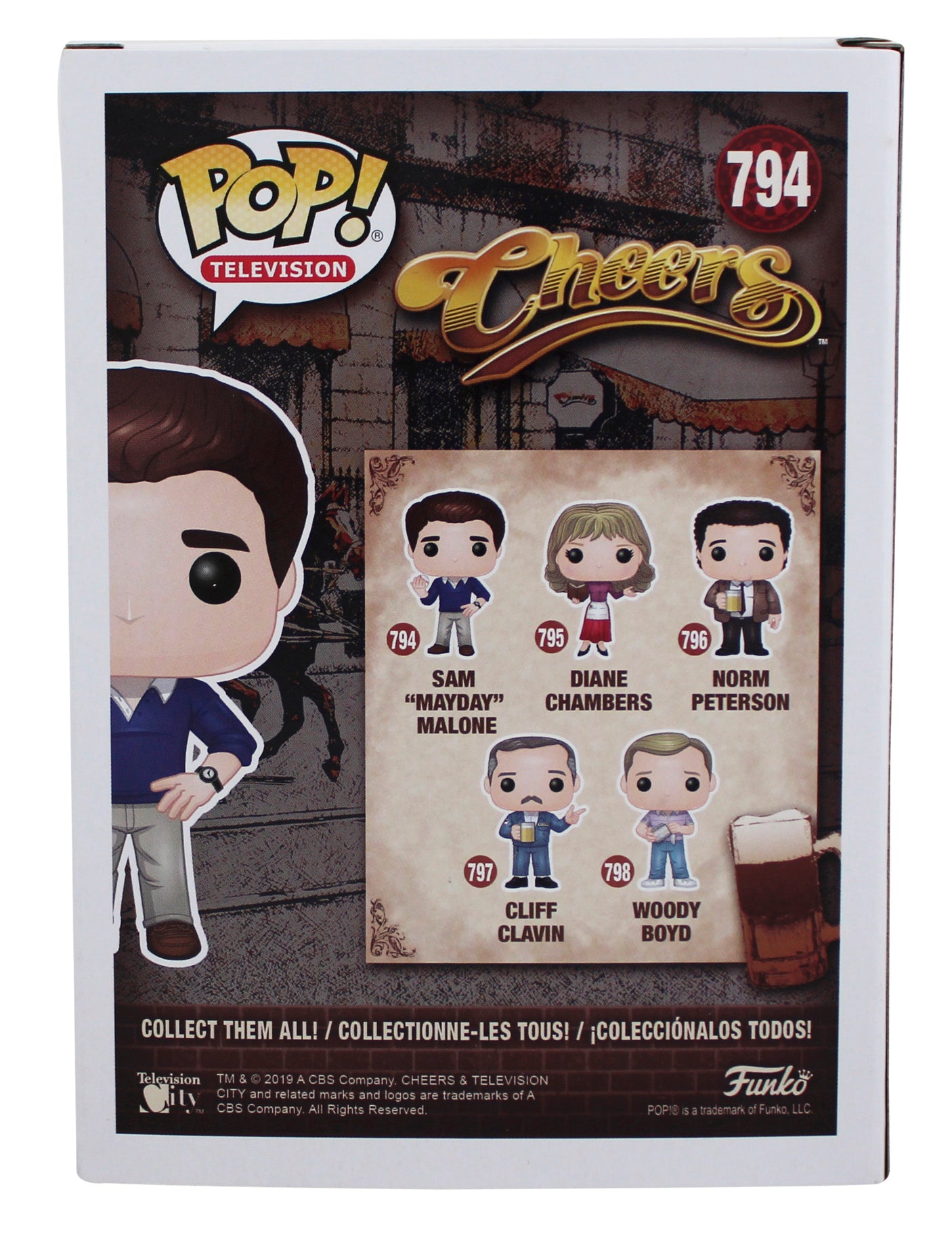 Ted Danson Cheers Signed Sam "Mayday" Malone #794 Funko Pop Figure BAS #BT65369