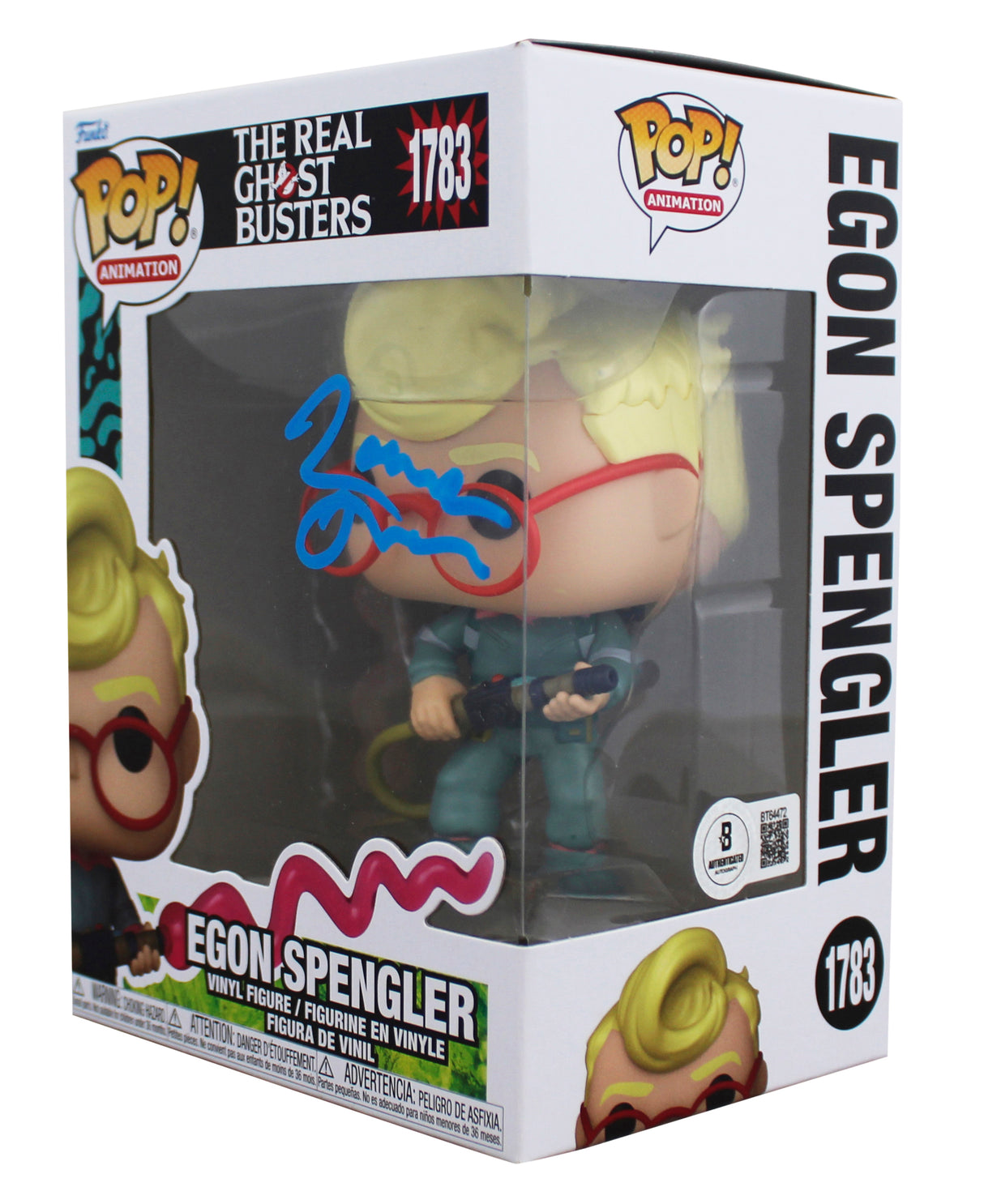 Maurice LaMarche Ghostbusters Signed Egon #1783 Funko Pop Figure BAS #BT64472