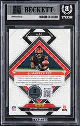 Bengals Ja'Marr Chase Signed 2021 Panini Prizm #7 Rookie Card Auto 10! BAS Slab