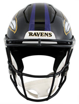 Ravens Ed Reed & Ray Lewis Signed Speed Flex Full Size Helmet BAS Witnessed
