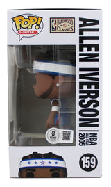 76ers Allen Iverson Signed NBA All-Star #159 Funko Pop Vinyl Figure BAS Witness
