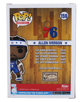 76ers Allen Iverson Signed NBA All-Star #159 Funko Pop Vinyl Figure BAS Witness