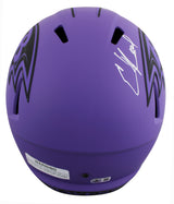 Ravens Ed Reed Signed Rave Full Size Speed Rep Helmet W/ Case BAS Witnessed