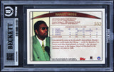 Vikings Randy Moss Signed 1998 Topps #352 Rookie Card Auto Grade 10! BAS Slabbed