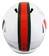 Miami Ray Lewis Authentic Signed White Full Size Speed Rep Helmet BAS Witnessed