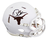 Texas Quinn Ewers Authentic Signed Speed Mini Helmet BAS Witnessed #2W076497