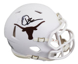 Texas Quinn Ewers Authentic Signed Speed Mini Helmet BAS Witnessed #2W076501