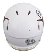 Texas Quinn Ewers Authentic Signed Speed Mini Helmet BAS Witnessed #2W076501