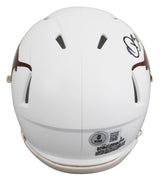 Texas Quinn Ewers Authentic Signed Speed Mini Helmet BAS Witnessed #2W076500