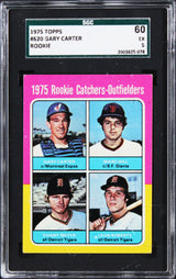 Expos Gary Carter 1975 Topps #620 Rookie Card Graded EX-5 SGC Authentic
