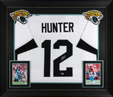 Travis Hunter Authentic Signed White Pro Style Framed Jersey BAS Witnessed