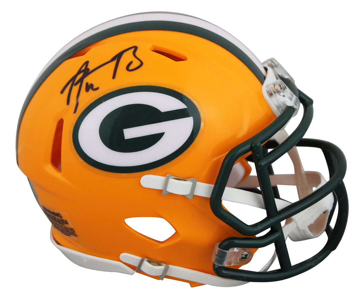 Packers Aaron Rodgers Authentic Signed Speed Mini Helmet Autographed Steiner