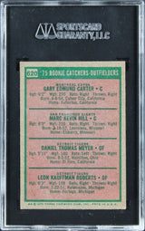 Expos Gary Carter 1975 Topps #620 Rookie Card Graded EX-5 SGC Authentic