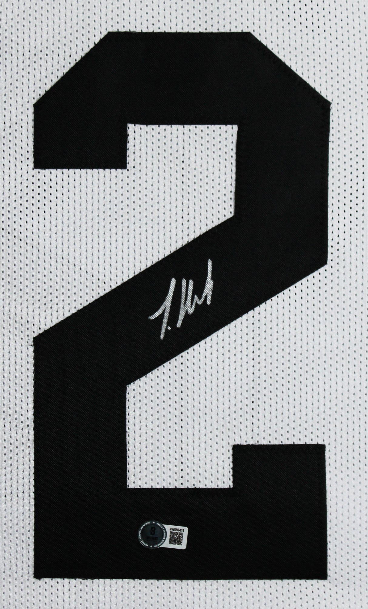 Travis Hunter Authentic Signed White Pro Style Framed Jersey BAS Witnessed