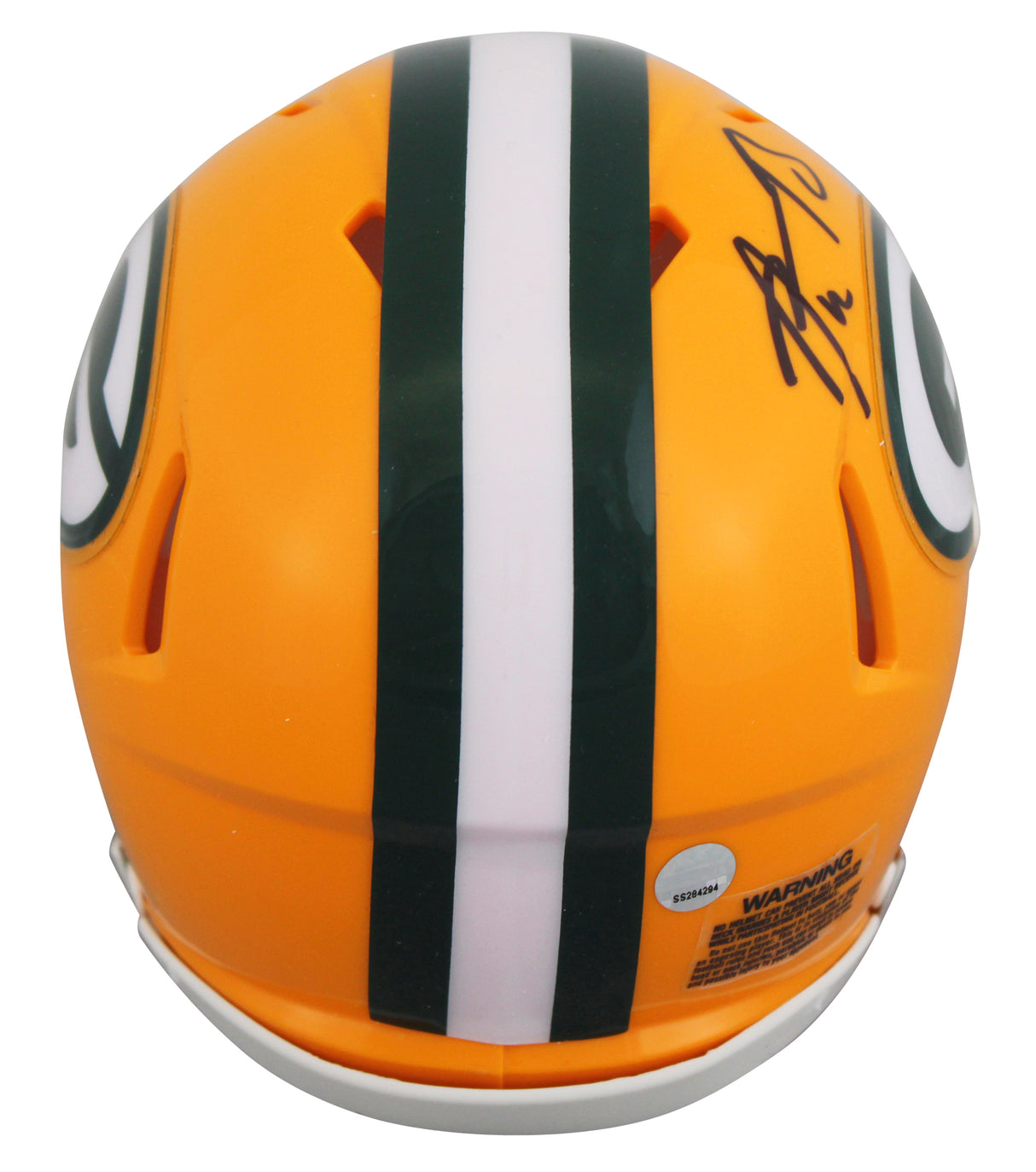 Packers Aaron Rodgers Authentic Signed Speed Mini Helmet Autographed Steiner