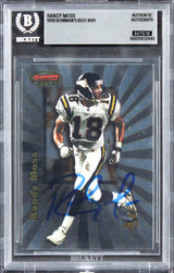 Vikings Randy Moss Signed 1998 Bowman's Best #109 Rookie Card Auto 10! BAS Slab
