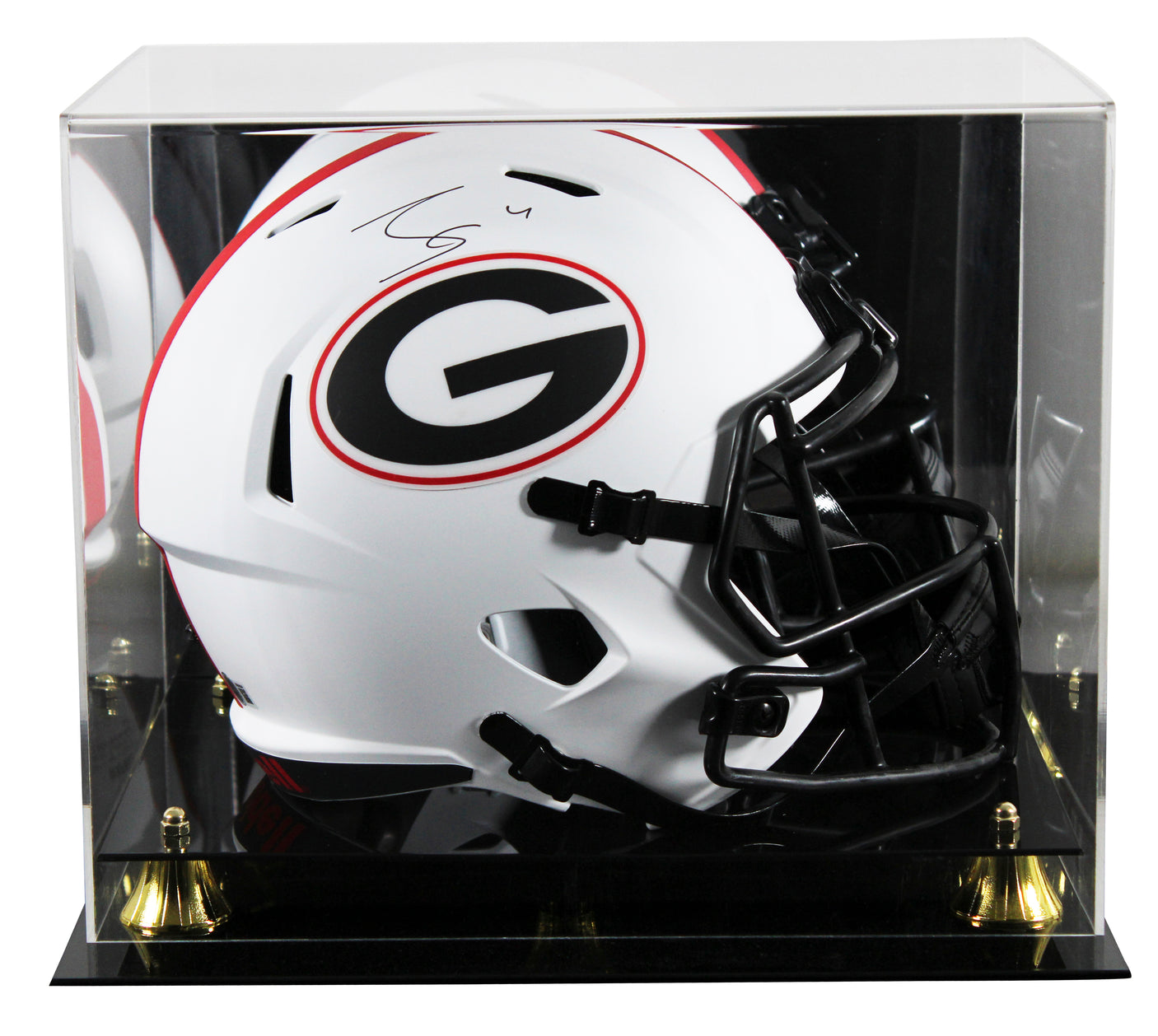 Georgia James Cook Signed Lunar Full Size Speed Rep Helmet W/ Case BAS Witnessed