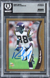 Vikings Randy Moss Signed 1998 Topps Chrome #35 Rookie Card Auto 10! BAS Slabbed