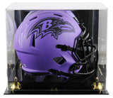 Ravens Ray Lewis Signed Rave Full Size Speed Rep Helmet W/ Case BAS Witnessed