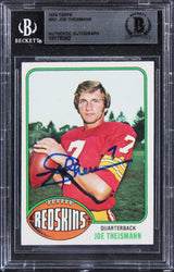 Commanders Joe Theismann Authentic Signed 1976 Topps #231 Card BAS Slabbed